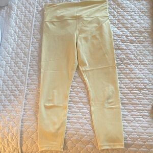 Athleta Light Yellow Leggings